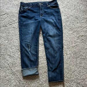 Maurices Blue Ankle Cropped Jeans with Classic Fit